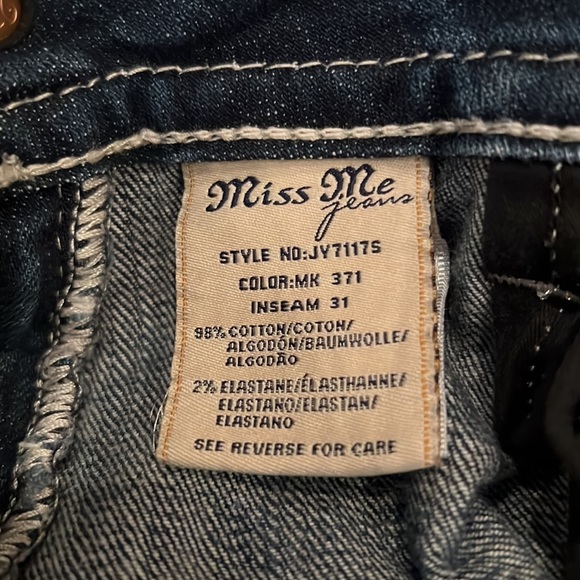 Miss Me jeans 27 x 31 inseam great condition - Picture 4 of 10